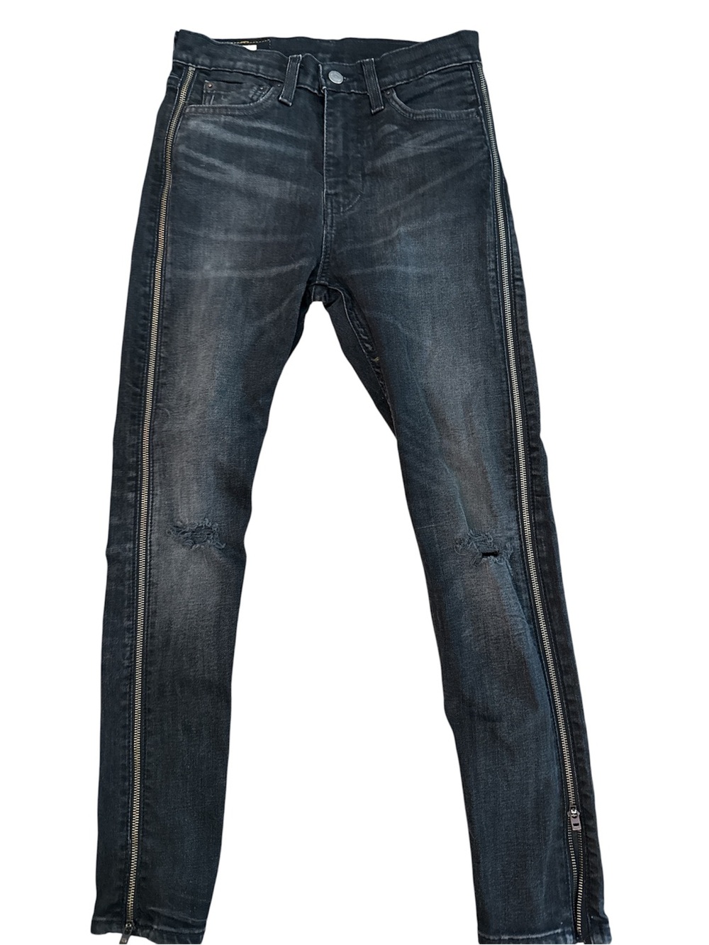 Levi's 510  Distressed Skinny Jeans with Side Zippers, size 29 x 30